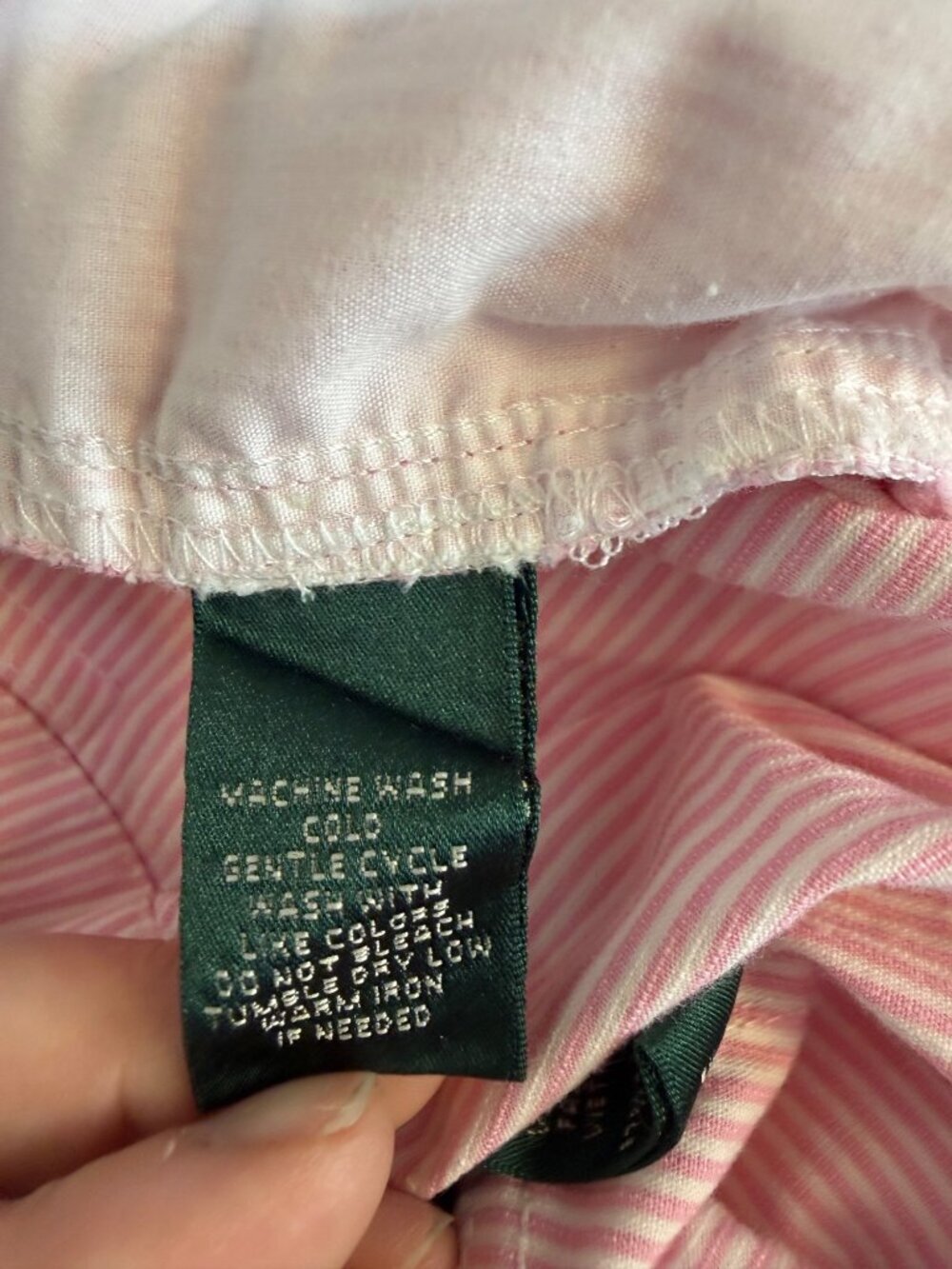 Lauren Ralph Lauren Active Cropped Pants 6P Vintage Seersucker 1990s Vintage - Picture 3 of 8